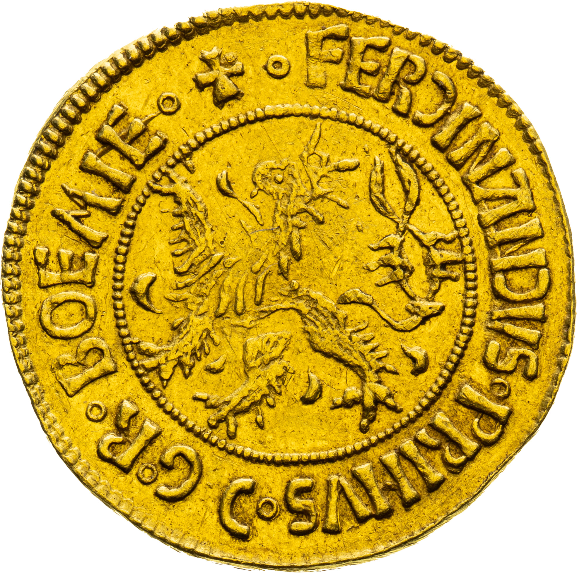 Ferdinand I., dukát 1527-1532 Praha - Jan z Vartenberka-2